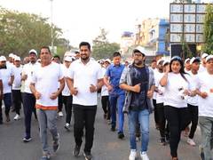 
      
      Odisha Sports Minister Suryabanshi promotes Fit India Movement
      
      