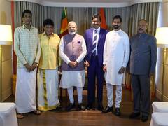 
      
      PM Modi meets leaders of Indian Origin Tamil community in Colombo
      
      