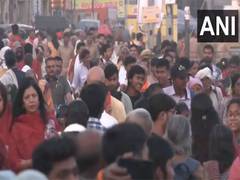 
      
      Devotees throng Ram Janmabhoomi temple on Ram Navami
      
      