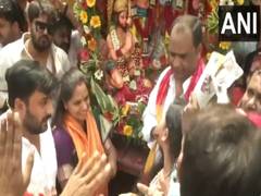 
      
      BRS MLC K Kavitha joins Ram Navami celebrations in Hyderabad
      
      