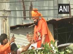 
      
      T Raja Singh holds Shobha Yatra in Hyderabad on Ram Navami
      
      