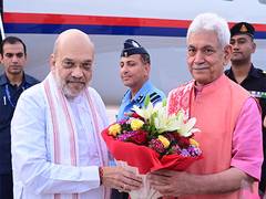 
      
      J-K: Amit Shah arrives in Jammu, set to review security
      
      