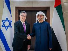 
      
      Abdullah bin Zayed meets Israeli Foreign Minister Gideon Sa'ar
      
      