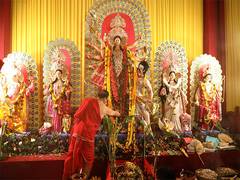 
      
      Assam CM Himanta Biswa Sarma performs rituals of Dashmi Puja
      
      