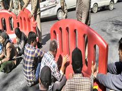 
      
      NC MLA protests
      
      