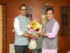 
      
      Assam CM meets MD, NHIDCL, Secretary Fertilisers
      
      