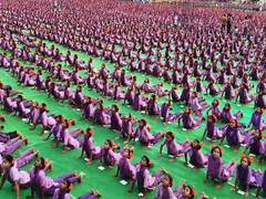 
      
      Andhra Pradesh: 20,000 students perform 108 Surya Namaskarams 
      
      