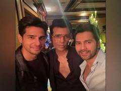 
      
      Karan Johar drops pic with his favourites Varun Dhawan, Sidharth 
      
      