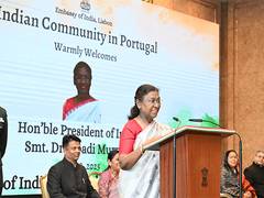 
      
      President Murmu addresses Indian diaspora in Portugal
      
      