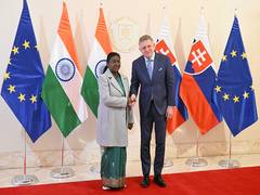 
      
      President Murmu meets leaders in Slovakia
      
      