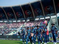 
      
      Pant celebrates LSG's victory against GT
      
      