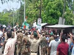 
      
      Agartala: Kailashahar protest against Waqf law turns violent
      
      