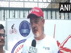 
      
      New Delhi: Russian Embassy, Indian Cyclists organise cycle rally 
      
      
