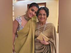 
      
      Kajol inherits her love for sarees from her mom Tanuj
      
      