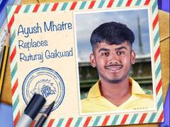 
      
      IPL 2025: CSK sign Mhatre as replacement for injured Gaikwad
      
      
