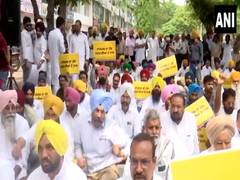 
      
      AAP stages protest in Mohali against Punjab Congress ML
      
      