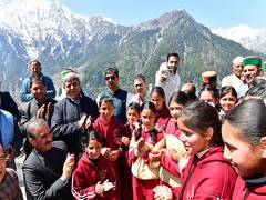 
      
      Himachal CM interacts with children of Killar Balika Ashram
      
      
