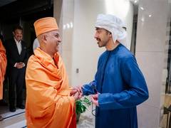 
      
      UAE Deputy PM Abdullah Bin Zayed meets Abu Dhabi BAPS temple head
      
      