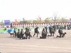 
      
      CRPF personnel carry out mock drills on its 86th raising day 
      
      