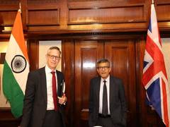 
      
      Defence Secy Rajesh Kumar Singh concludes UK visit
      
      
