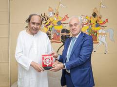 
      
      Spain Ambassador meets former Odisha CM Naveen Patnaik
      
      