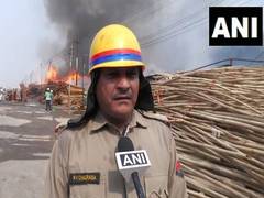 
      
      Firefighters battle huge blaze at tent house godown in Prayagraj
      
      