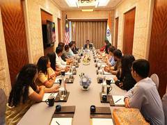 
      
      MoS Margherita interacts with Indian diaspora in Malaysia
      
      