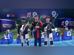 
      
      Arjun Babuta wins silver behind Olympic champion Sheng Lihao
      
      