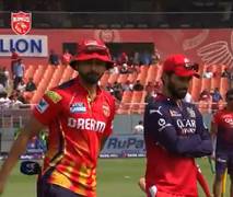 
      
      RCB skipper Rajat Patidar wins toss, opts to bowl against PBKS
      
      