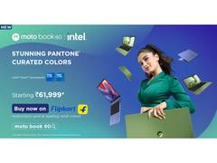 
      
      moto book 60 goes on sale April 23rd onwards at just Rs. 61,999* 
      
      