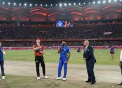 
      
      IPL 2025: MI wins toss, opt to bowl against SRH
      
      