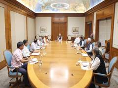 
      
      PM Modi chairs over two-hour-long CCS meeting
      
      
