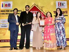 
      
      Lopa Sanghvi and Harshiil Pethani of LH Designs Felicitated
      
      