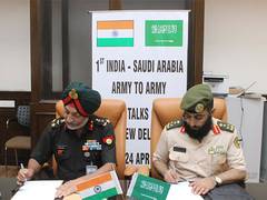 
      
      India, Saudi Arabia hold Inaugural Army-to-Army Staff Talks
      
      