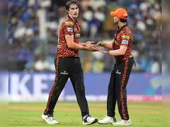 
      
      Pat Cummins credits SRH top order to set 300 a benchmark in T20
      
      
