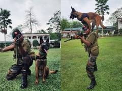
      
      Assam Rifles announces training of its first woman dog handler
      
      