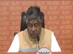 
      
      BJP’s Ravi Shankar Prasad launches all out attack on Congress lea
      
      