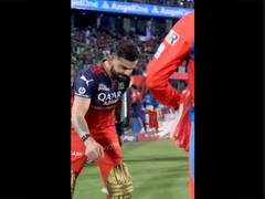 
      
      Virat playfully enacts KL's celebration after DC-RCB clash
      
      