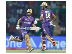 
      
      KKR powers to 204/9 in their 20 overs against DC
      
      