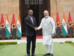 
      
      PM Modi holds bilateral meeting with Angolan President Lourenco
      
      