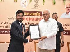 
      
      Gujarat CM Bhupendra Patel felicitates SPIPA trainees 
      
      