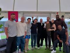 
      
      Robert Downey reunites with Marvel stars at Thunderbolts premiere
      
      