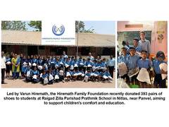 
      
      Varun Hiremath Leads Initiative to Donate Footwear
      
      