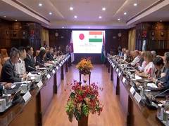 
      
      Rajnath Singh, Japanese counterpart Nakatani hold talks 
      
      