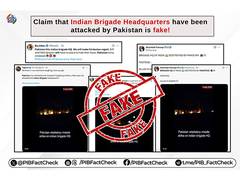 
      
      Claims of Pakistan destroying Indian Brigade HQ 