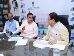 
      
      Uttarakhand CM Dhami meets Union Road Minister Nitin Gadkari, dis
      
      
