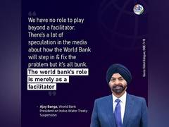 
      
      World Bank has no role beyond facilitator on Indus Waters Treaty
      
      