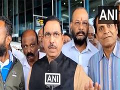 
      
      Union Minister Pralhad Joshi as he dismisses food shortage rumour
      
      