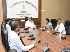 
      
      Gujarat: CM Bhupendra Patel visits State Emergency Operation Cent
      
      