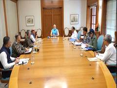 
      
      PM Modi chairs high-level meeting at residence
      
      